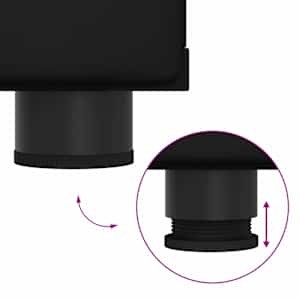 Servírovací skříň s policí FLORIN Černá 55,5 x 29 x 100 cm - obrázek 10