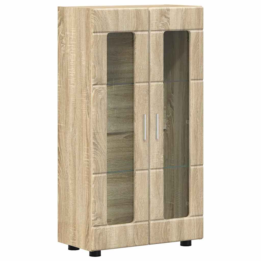 VidaXL Dressoir Florin Sonoma Eik 55, 5 X 29 X 103 Cm Bewerkt Hout