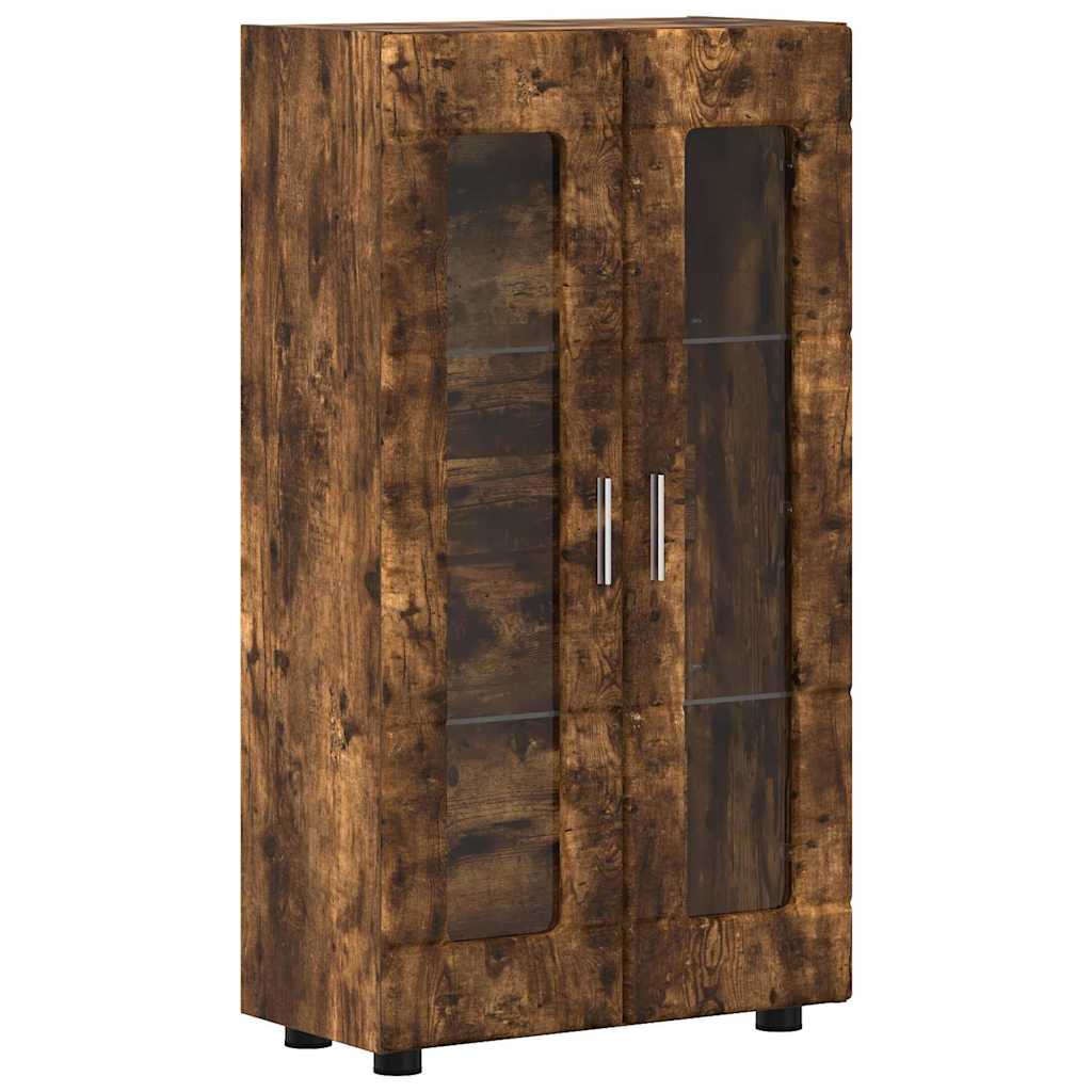 Thumbnail - vidaXL Sideboard mit Regal FLORIN Geräucherte Eiche 55,5 x 29 x 103 cm