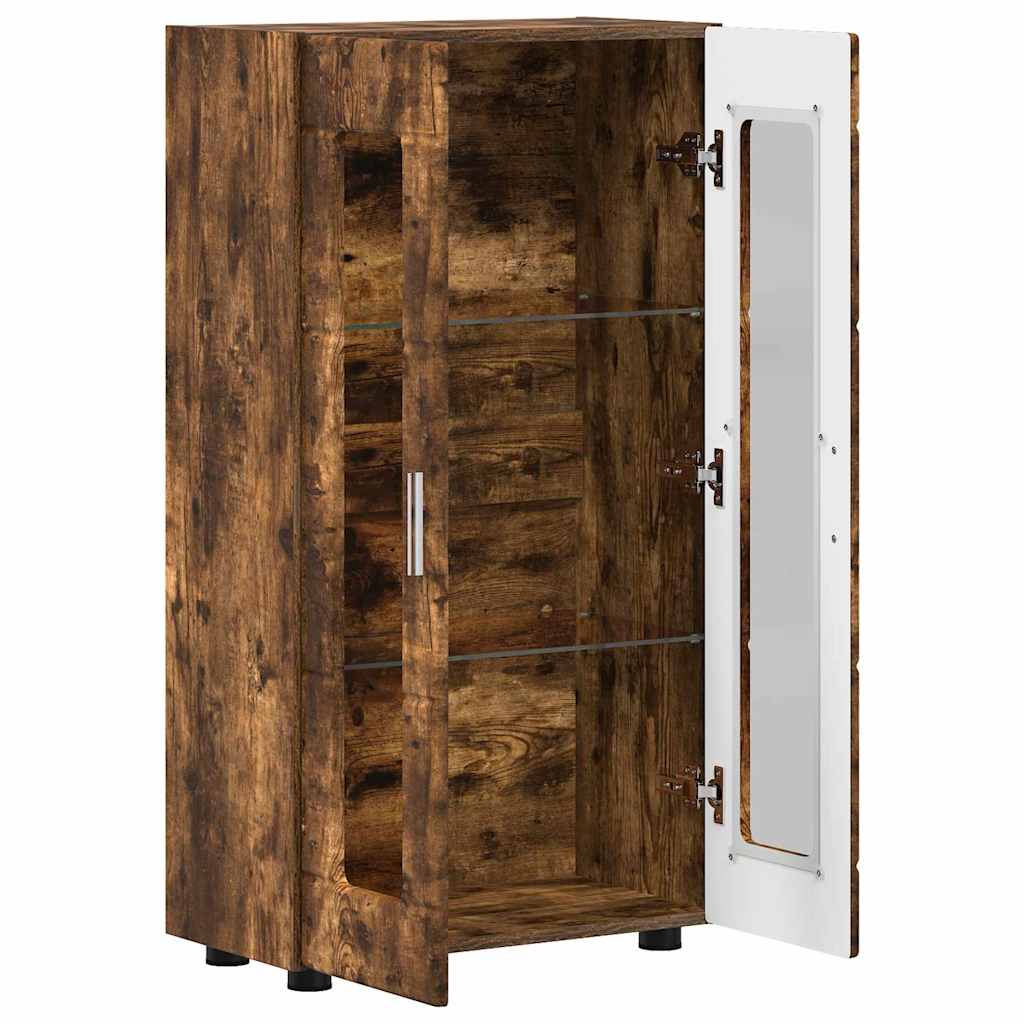 Strani šal Dimljeni oreh 55,5 x 29 x 103 cm Konstruiran les - slika 5