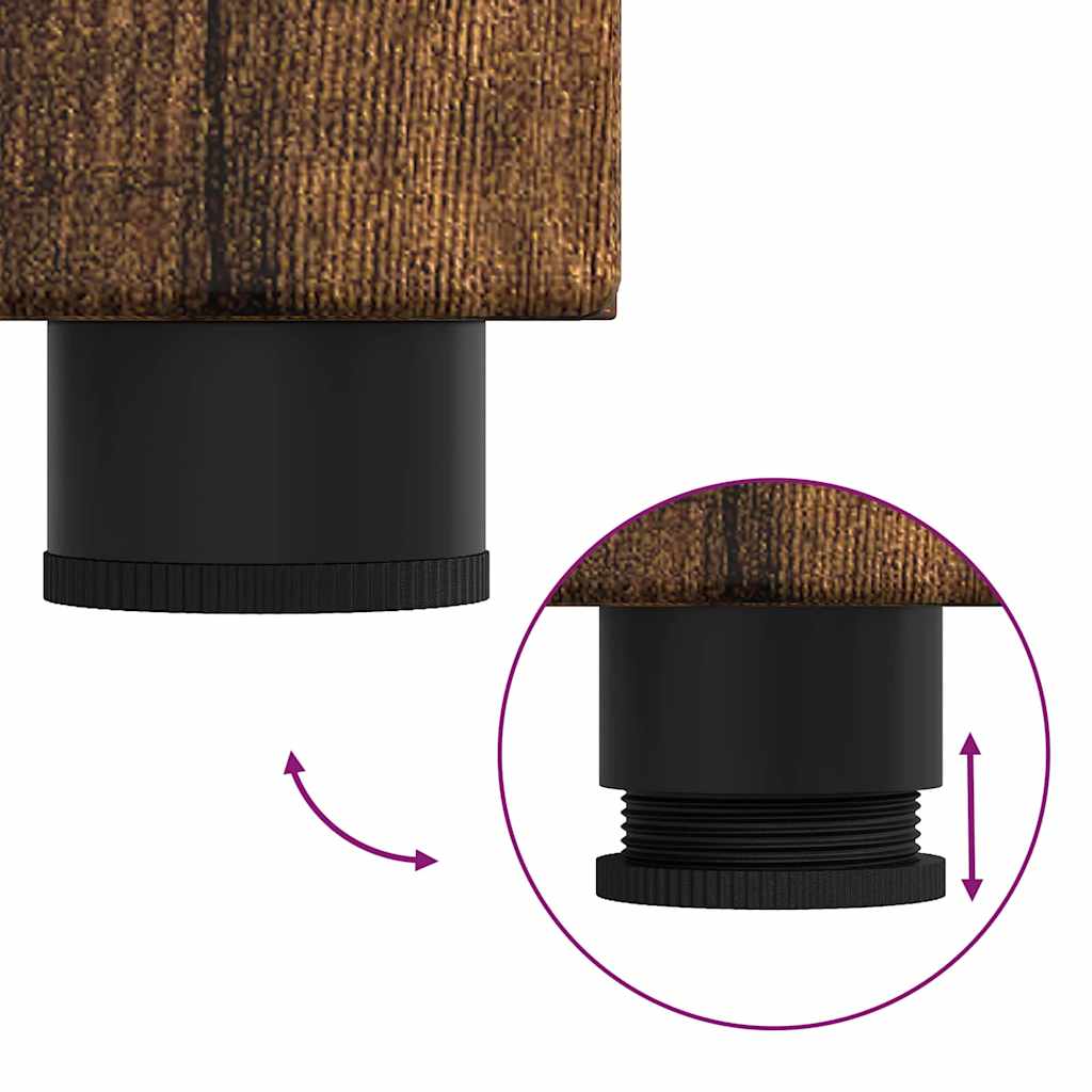 Strani šal Dimljeni oreh 55,5 x 29 x 103 cm Konstruiran les - slika 10