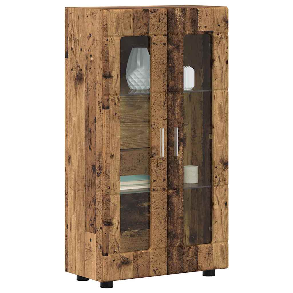 vidaXL Dressoir met plank Oudhout 55,5 x 29 x 100 cm Bewerkt hout