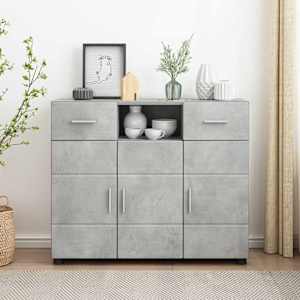 Lesena omara Betonsko siva 88,5 x 30,5 x 73 cm Konstruiran les