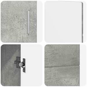 Servírovací skříň FLORIN 88,5 x 30,5 x 55,5 cm Betonově šedá - obrázek 9