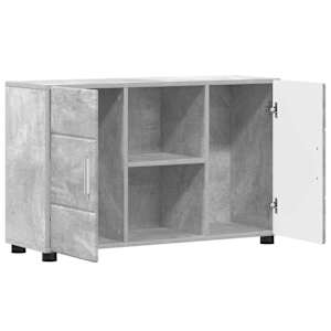 Servírovací skříň FLORIN 88,5 x 30,5 x 55,5 cm Betonově šedá - obrázek 5