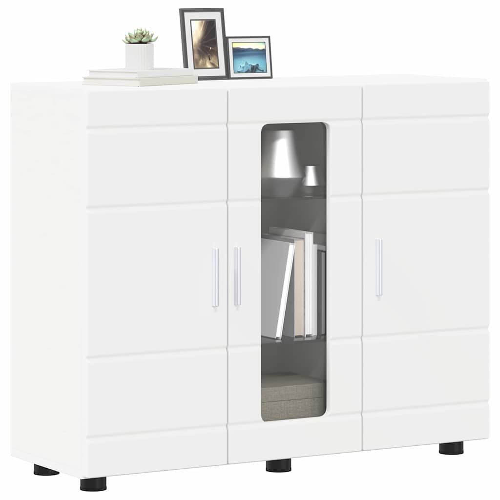 vidaXL Dressoir met plank Wit 55.5 x 29 x 100 cm Bewerkt hout