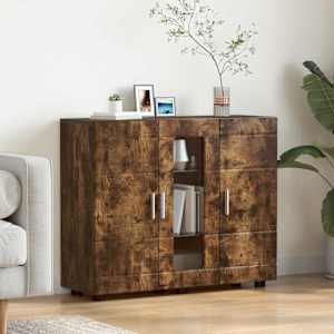 Lesena omara Dimljeni oreh 88,5 x 30,5 x 73 cm Konstruiran les