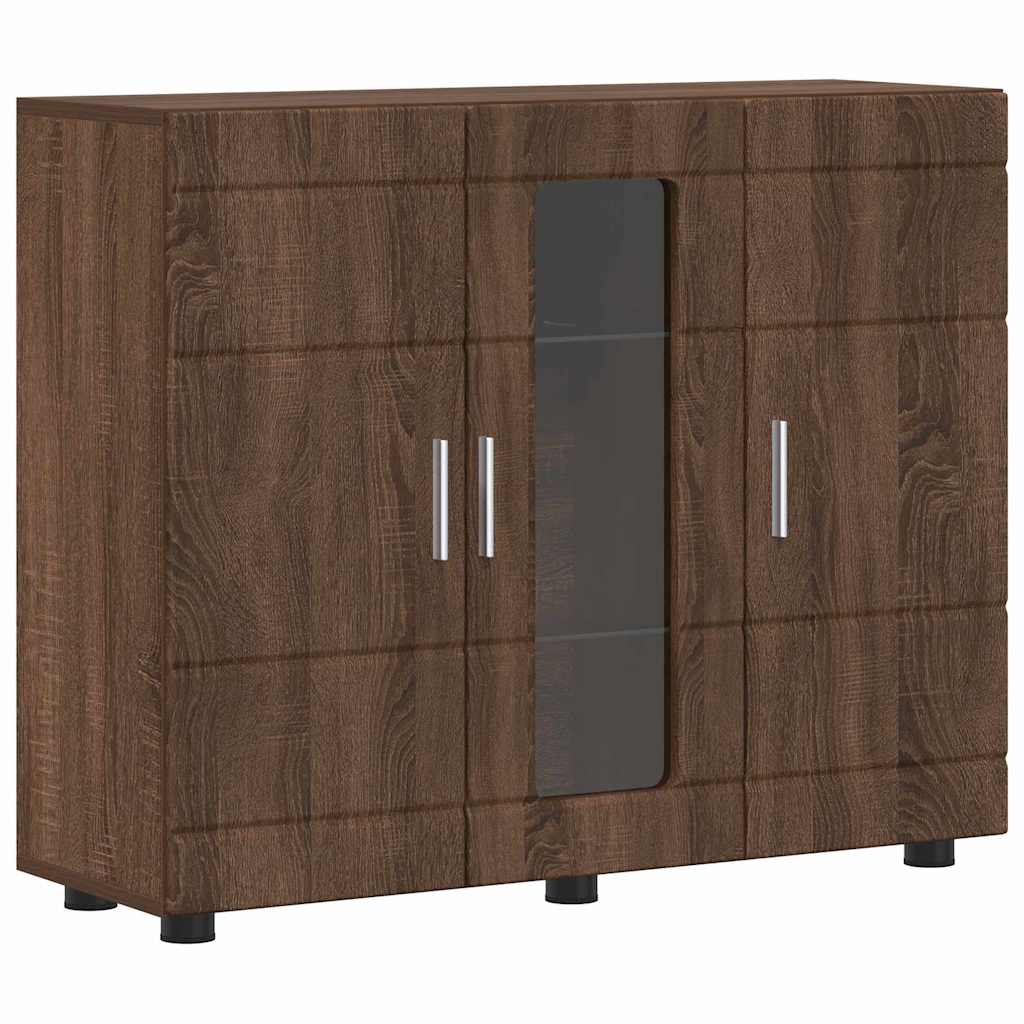 Thumbnail - vidaXL Sideboard Braun Eichen-Optik 55.5 x 29 x 100 cm Holzwerkstoff
