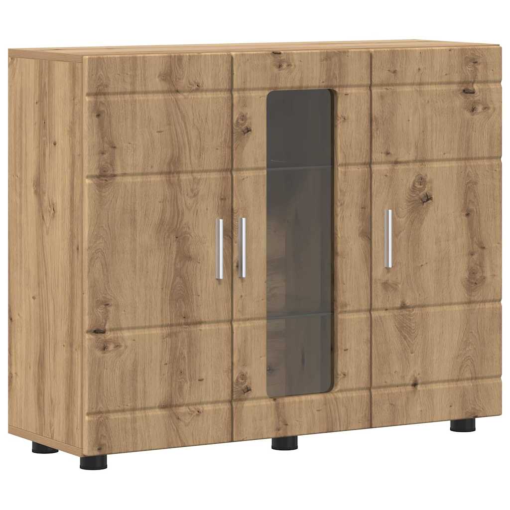 Thumbnail - vidaXL Sideboard Artisan-Eiche 55.5 x 29 x 100 cm Holzwerkstoff