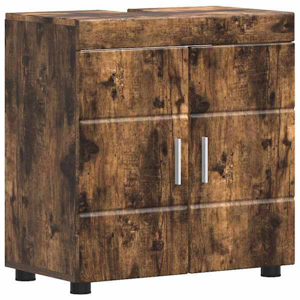 vidaXL Vannitoa kapikomplekt TULUM Suitsetatud tamm 60 x 34 x 63 cm
