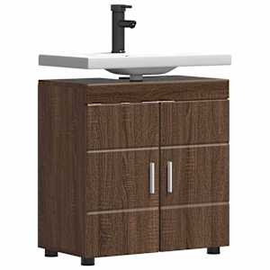 Sada koupelnových skříněk TULUM Hnědý dub 60 x 34 x 63 cm - obrázek 3