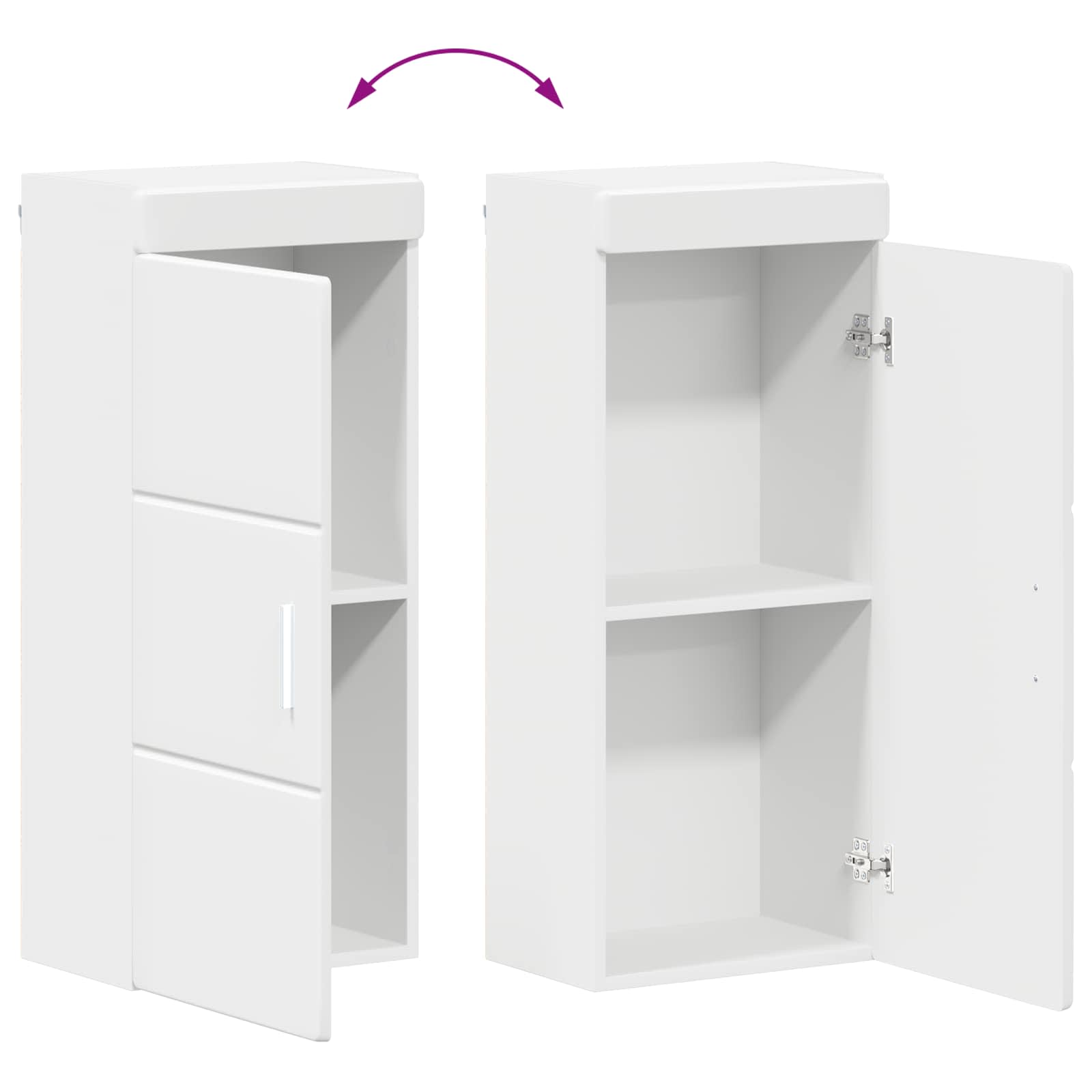 Armario de pared para baño TULUM 37 x 24,5 x 86 cm 12