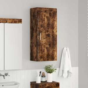 Koupelnová nástěnná skříňka TULUM Kouřový dub 37 x 24,5 x 86 cm - obrázek 4