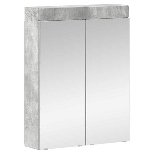 vidaXL Vannitoa peeglikapp TULUM Betoonhall 60 x 16,5 x 78 cm