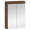 vidaXL Vannitoa peeglikapp TULUM Pruun tamme 60 x 16,5 x 78 cm