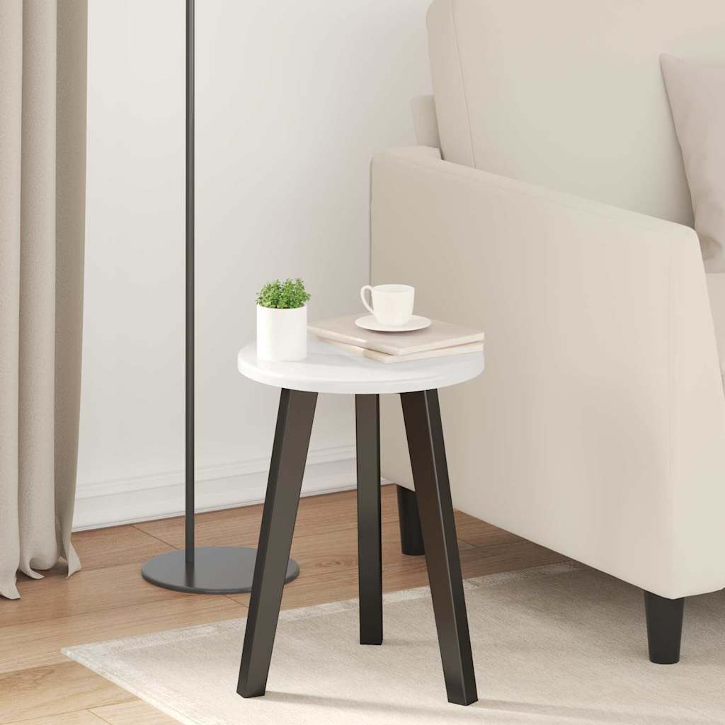 vidaXL Placă de masă Alb foarte lucios 30 x 30 x 1.5 cm Lemn compozit