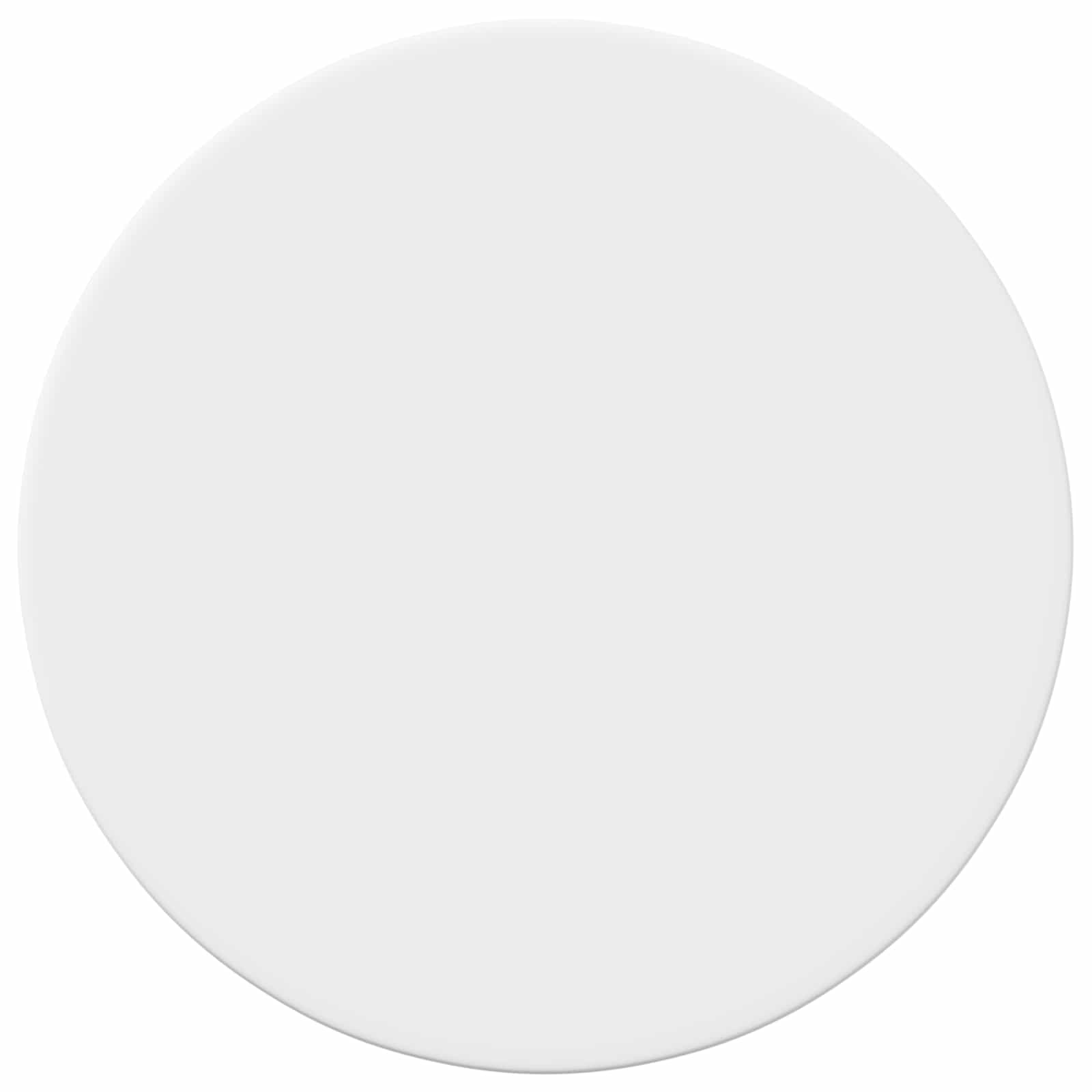 vidaXL Tafelblad Ø 50 x 1,5 cm Rond Bewerkt hout Wit, foto 3