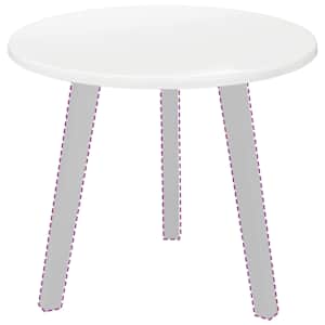 Deska stolu Bílá s vysokým leskem Ø 50 x 1,5 cm - obrázek 3