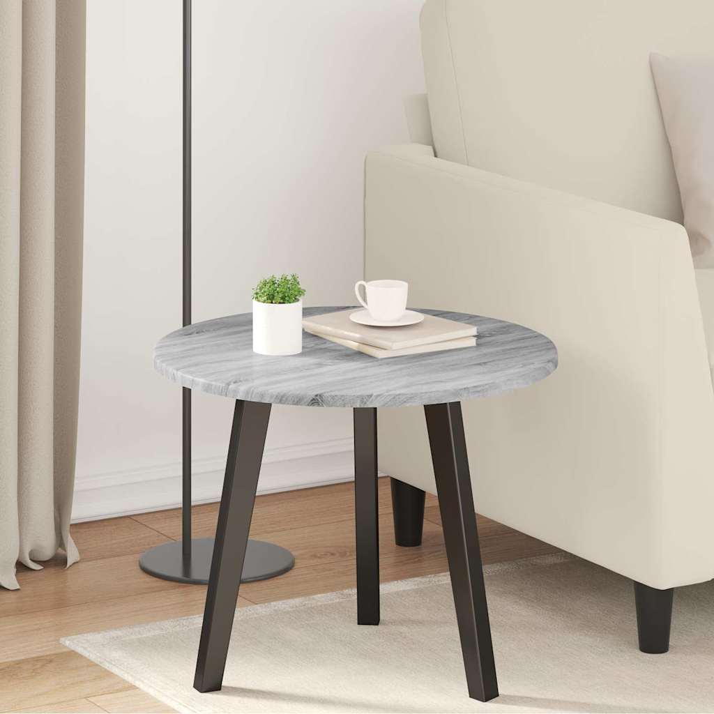 vidaXL Placă de masă sonoma gri 50 x 50 x 1.5 cm Lemn compozit