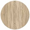 vidaXL Lauda peal &Oslash; 60 x 1,5 cm &Uuml;mmargune Tehispuit Sonoma tamm