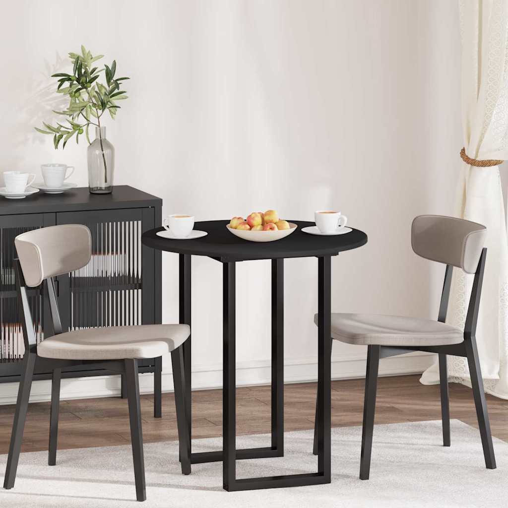 vidaXL Placă de masă Negru 70 x 70 x 1.5 cm Lemn compozit