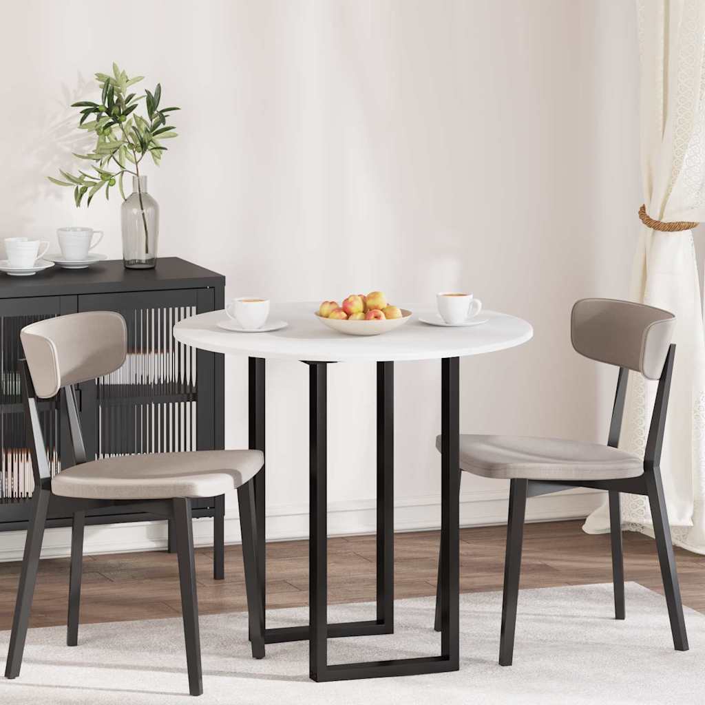 vidaXL Placă de masă Alb 80 x 80 x 1.5 cm Lemn compozit