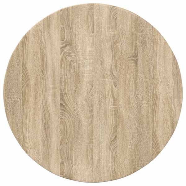 vidaXL Lauda peal &Oslash; 80 x 1,5 cm &Uuml;mmargune Tehispuit Sonoma tamm