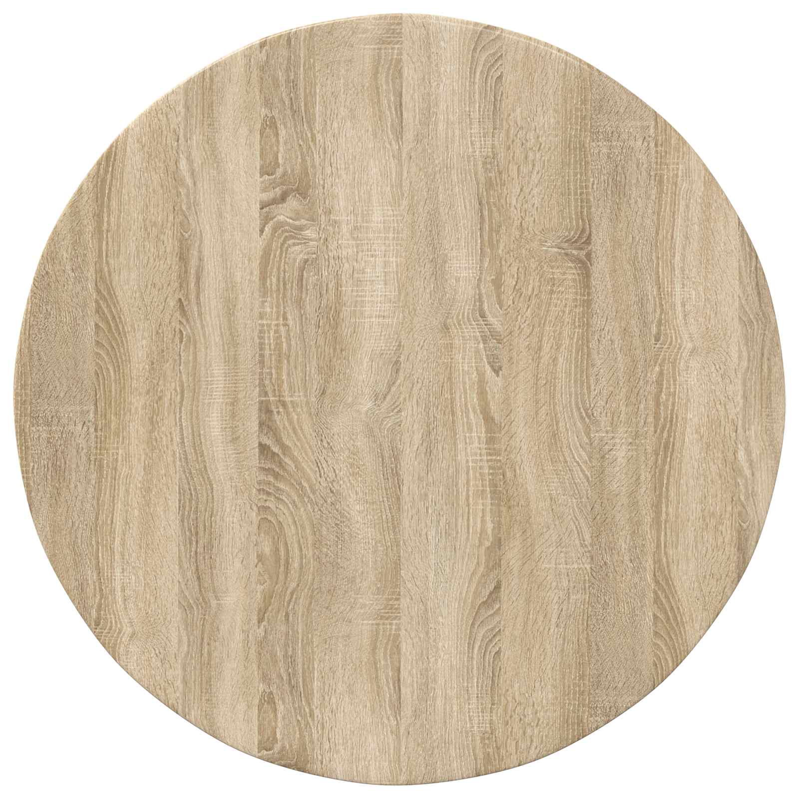 vidaXL Tafelblad Ø 80 x 1,5 cm Rond Bewerkt hout Sonoma Eiken, foto 3