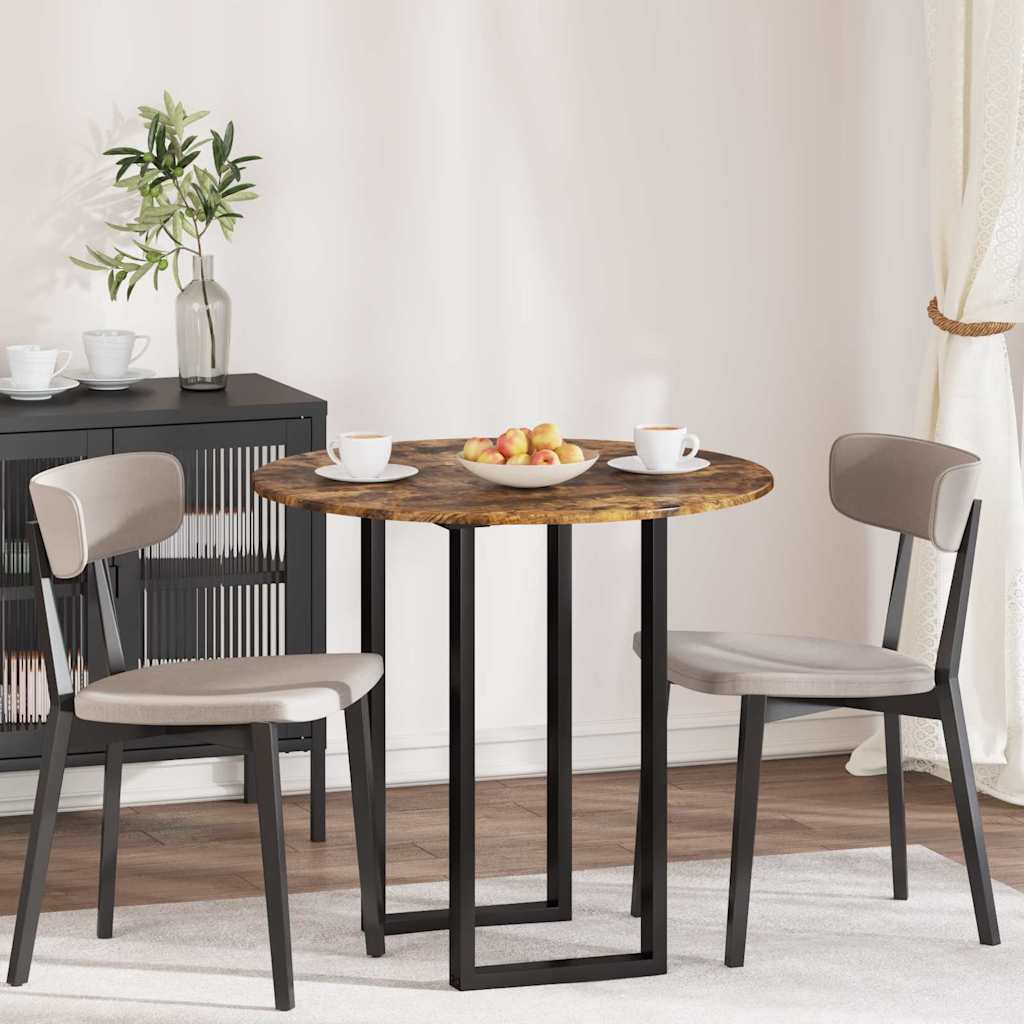 vidaXL Placă de masă Stejar afumat 80 x 80 x 1.5 cm Lemn compozit