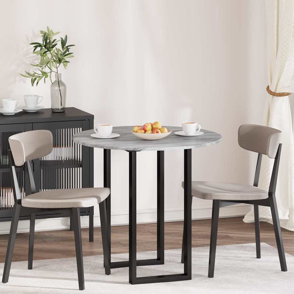 vidaXL Placă de masă sonoma gri 80 x 80 x 1.5 cm Lemn compozit