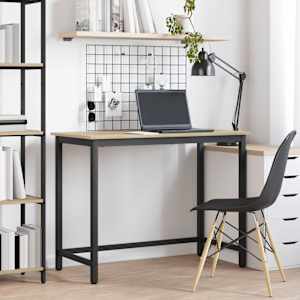 miza Sonoma hrast 80 x 50 x 76,5 cm Inženirski les in jeklo