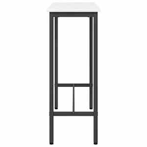 stůl Bílá 100 x 40 x 101 cm Inženýrské dřevo a ocel - obrázek 6