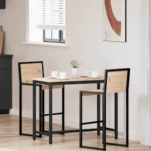 miza Naravna 100 x 50 x 77 cm Inženirski les in jeklo