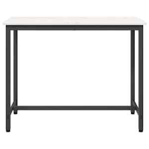 stůl Bílá 100 x 50 x 77 cm Inženýrské dřevo a ocel - obrázek 5