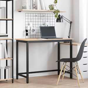 miza Naravna 100 x 50 x 77 cm Inženirski les in jeklo