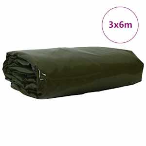 Plachta 650g / m² Olivově zelená 3 x 6 m - obrázek 2
