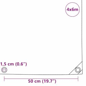 Plachta 650g / m² Oranžová 4 x 6 m - obrázek 11