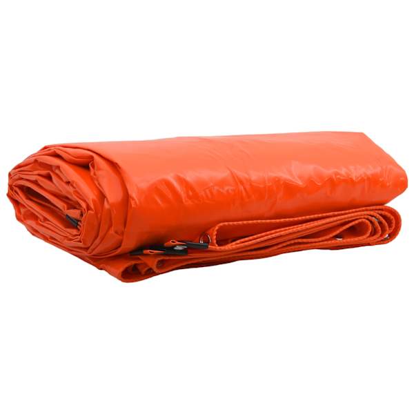 vidaXL Tarpaulin 650g / m&sup2; Oranž 3,5 x 5 m L&otilde;uend PVC kattega
