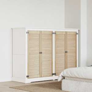 Vrata omare z vrati 4 pcs Naravna 110 x 2,1 x 39,5 cm