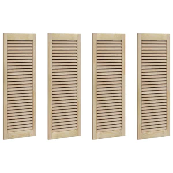 vidaXL Kappi Uks 4 tk Naturaalne 110 x 2,1 x 39,5 cm Toekas m&auml;nnipuit