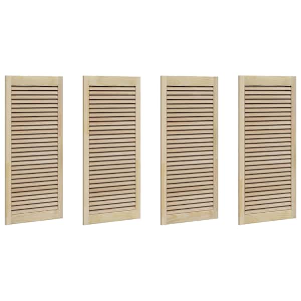 vidaXL Kappi Uks 4 tk Naturaalne 49,5 x 2,1 x 110 cm Toekas m&auml;nnipuit