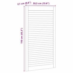 Skříňové dveře se dveřmi 4 ks Přírodní 110 x 2,1 x 59,5 cm - obrázek 9