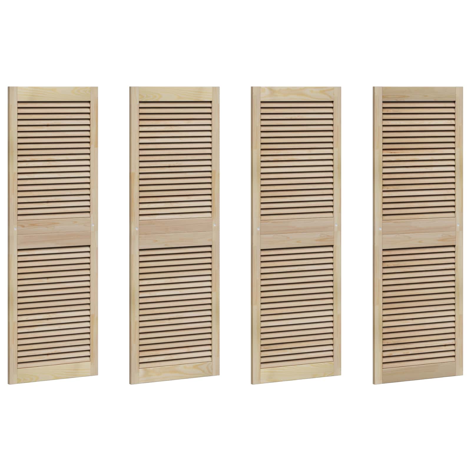 Kabeļa Durvis ar durvīm 4 pcs Dabiska 140.5 x 2 x 59.5 cm