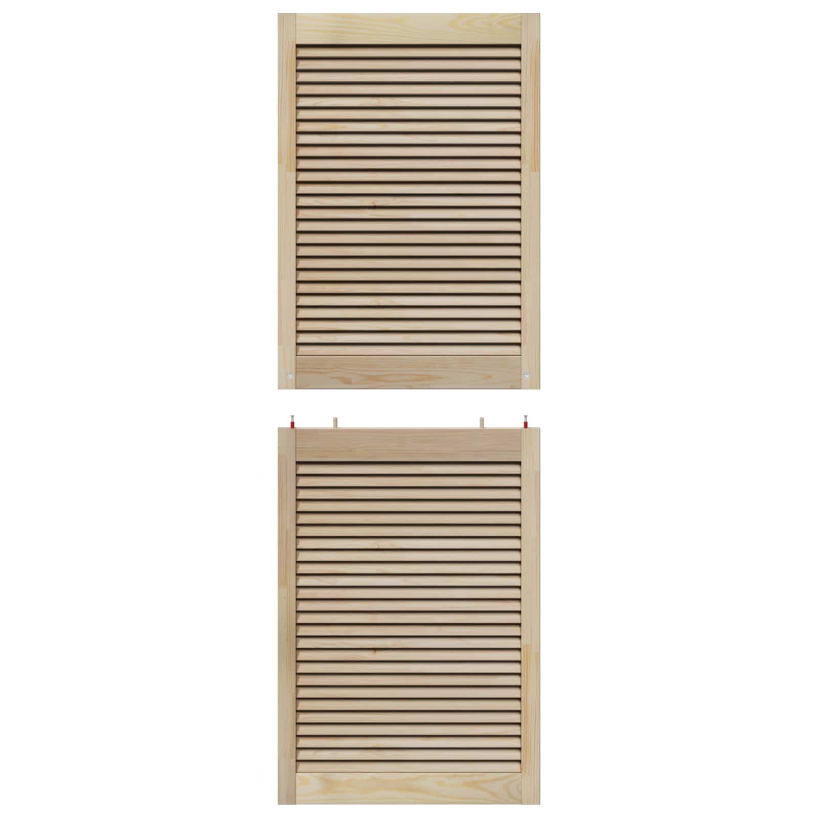 Kabeļa Durvis ar durvīm 4 pcs Dabiska 170 x 2,1 x 59,5 cm