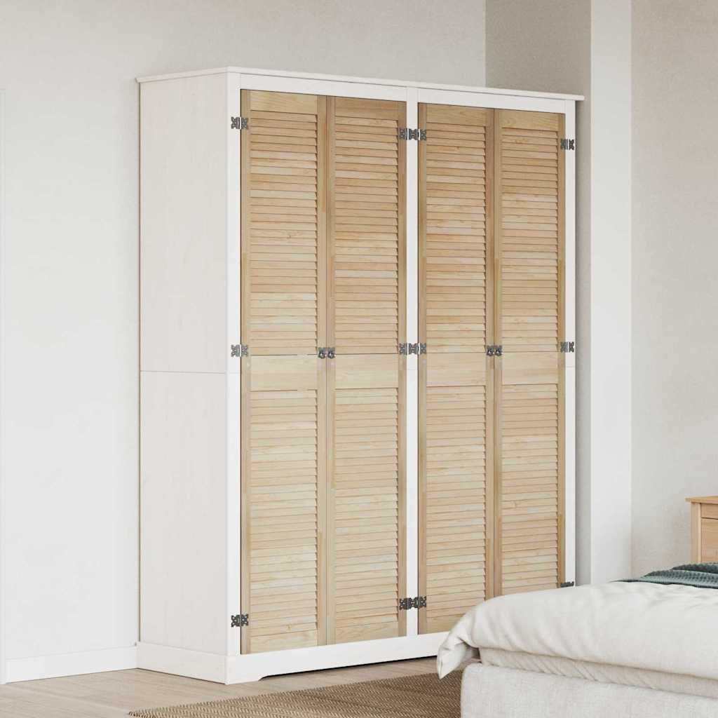 vidaXL Uși de cabinet 4 pcs Maro 201 x 39.5 x 2.1 cm Lemn masiv de pin