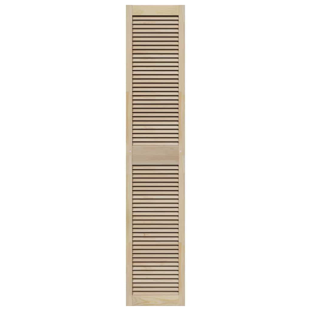 Széfajtó 4 pcs Természetes 201 x 2,1 x 39,5 cm Tömör fenyőfa