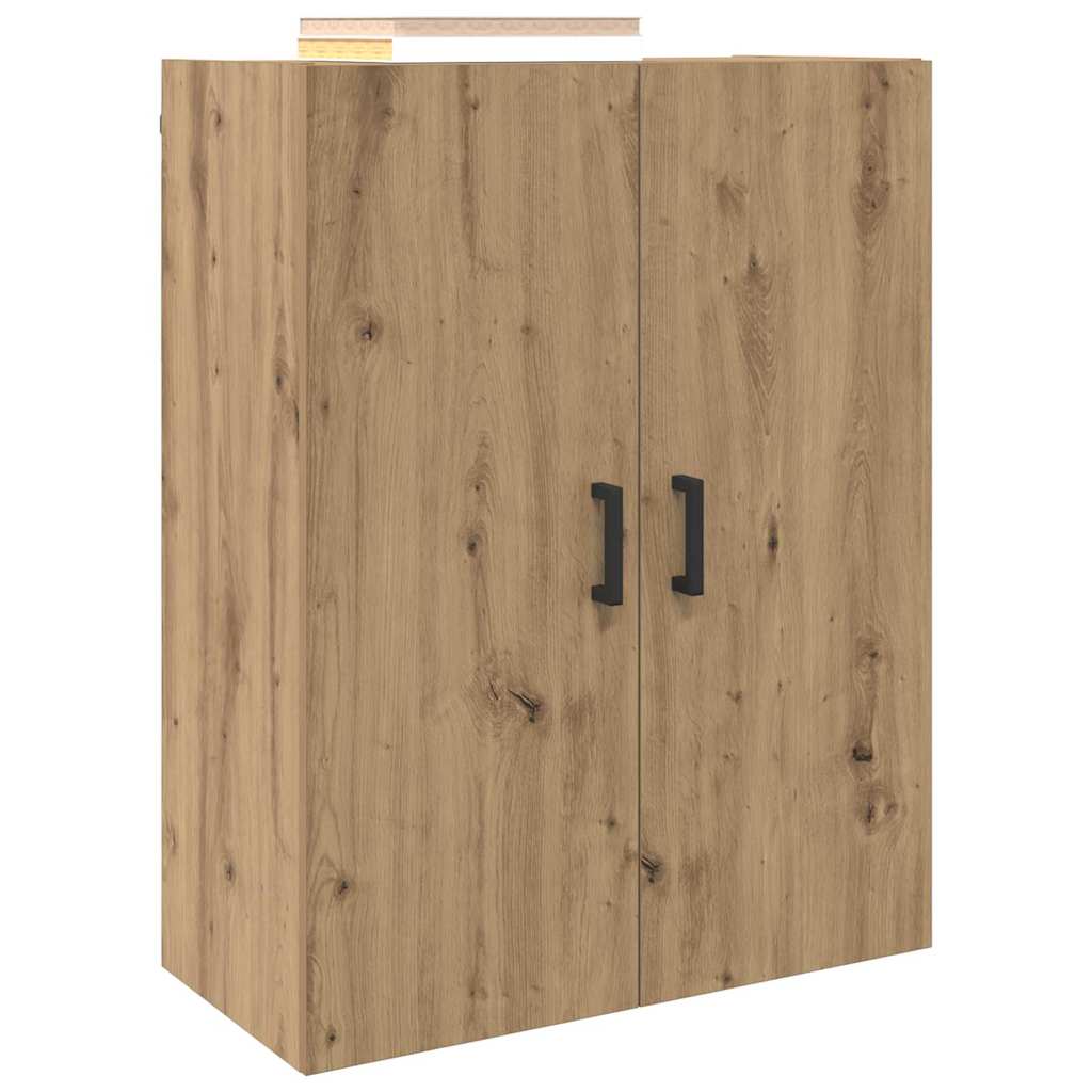 vidaXL Wandgemonteerde Kasten 2 pcs artisanaal eikenkleurig