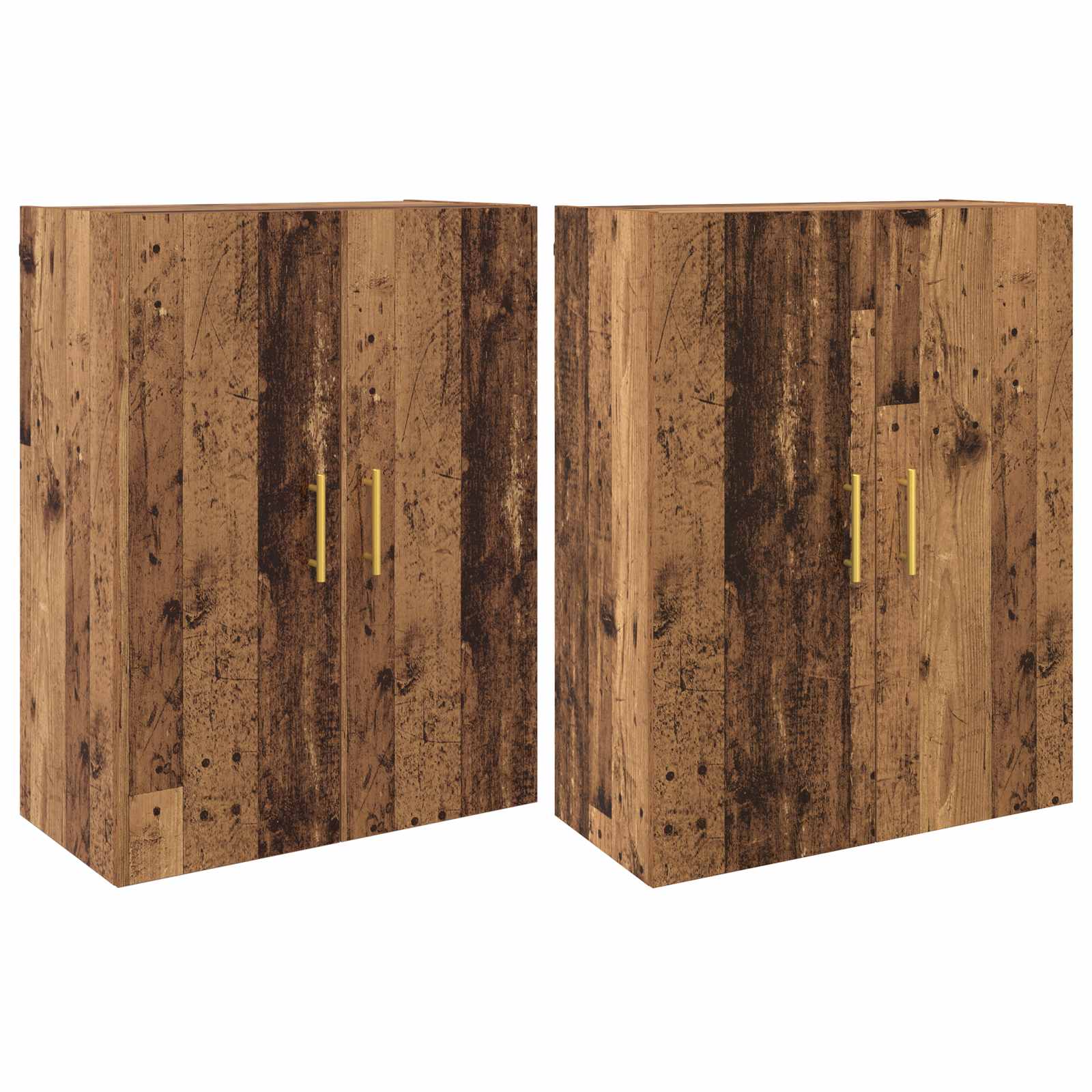 Nástěnná skříň Nástěnný 2 pcs Staré dřevo 69,5 x 34 x 90 cm - obrázek 2