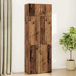 Úložná skříňka 2 pcs Staré dřevo 80 x 42,5 x 225 cm - obrázek 4