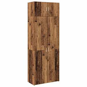 Úložná skříňka 2 pcs Staré dřevo 80 x 42,5 x 225 cm - obrázek 2